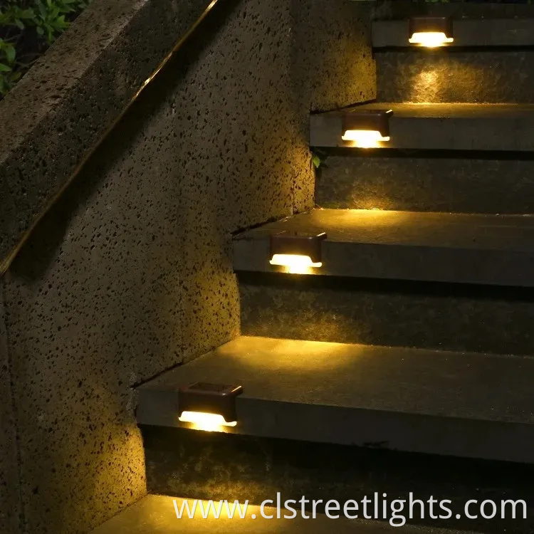 Outdoor Solar Deck Lights Waterproof LED Steps Fences Courtyards Terraces and Passages Light